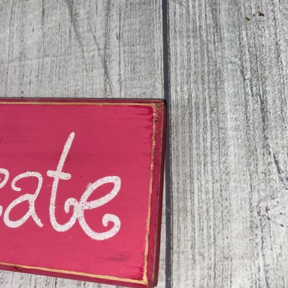 Wooden hanging princess sign w/tooth hook approx 35.5”x 3.5” - Picture 3 of 7